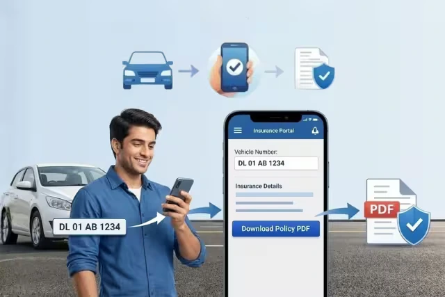 download insurance copy by vehicle number