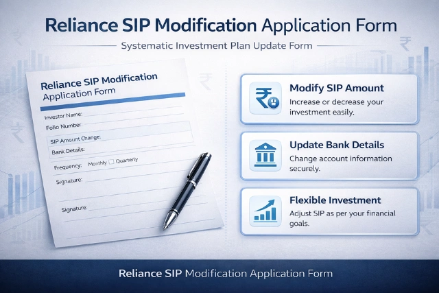 Reliance SIP Modification Application Form – Download & Submit