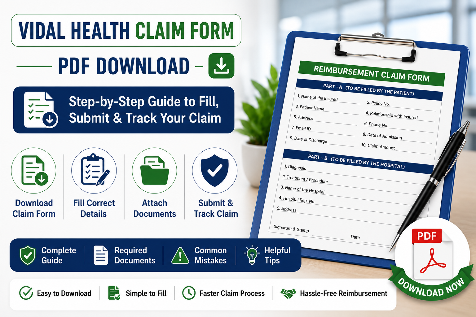 vidal health claim form