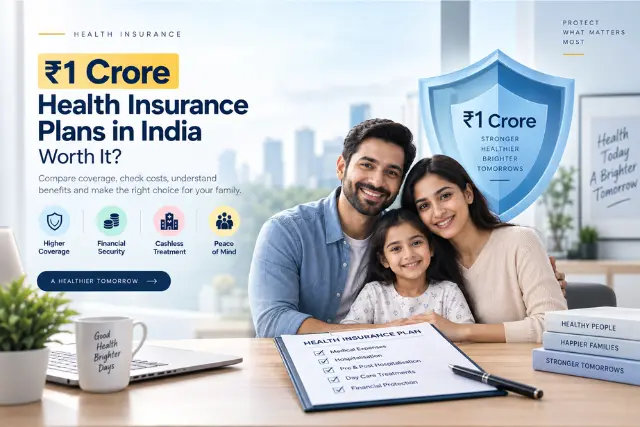 ₹1 Crore Health Insurance Plans in India: Compare Coverage, Costs & Best Options (2026)