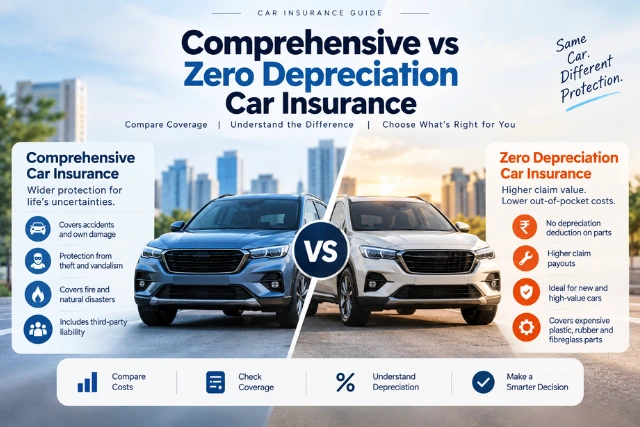comprehensive vs zero depreciation car insurance