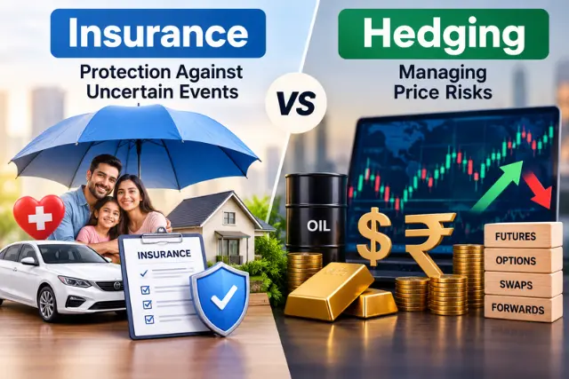 difference between insurance and hedging